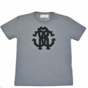 NWT Roberto Cavalli Boys Powder Blue Logo T-shirt